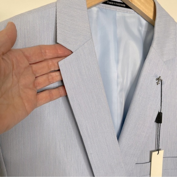 Bar III Men's Slim-Fit 100% Cotton Suit Jacket wedding Guest Church prom - Picture 2 of 12